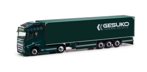 Herpa 318280 - H0 - Volvo FH 16 Gl. XL 2020 Kühlkoffer-Sattelzug GESUKO